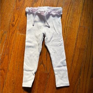 Zara pale pink ribbed leggings